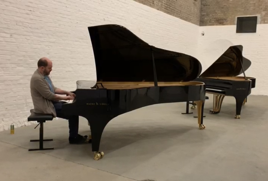 Kirill Gerstein playing at Ai Wei Wei Studio, Berlin
